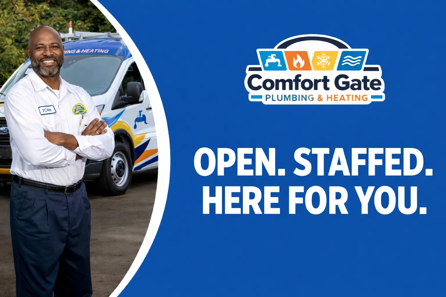 Certified Comfort Gate technician performing a precision multi-point air conditioner tune-up
